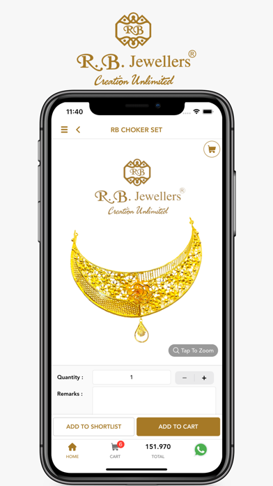R.B. JEWELLERS - Online Screenshot