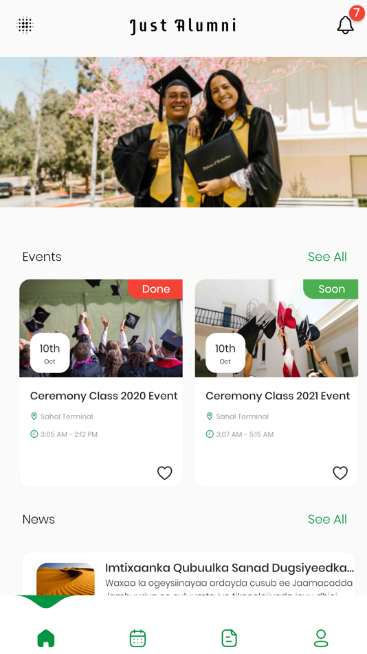 #3. Just Alumni (iOS) Tekijänä: Jamhuriya Technology Solutions