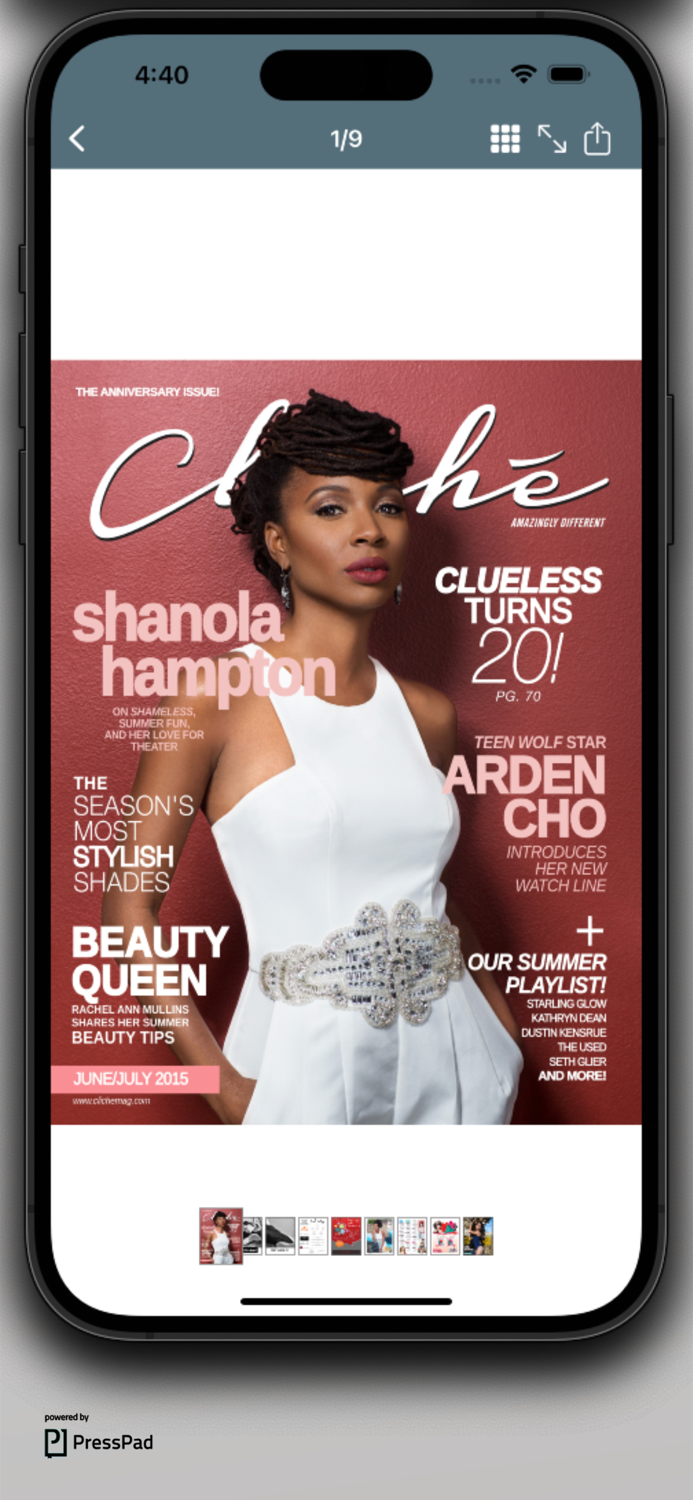 Cliché Magazine app