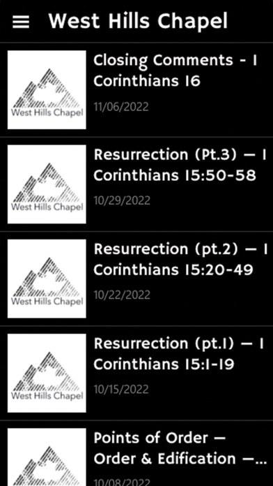 West Hills Chapel Screenshot