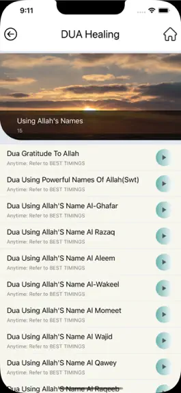 Game screenshot Dua Healings hack