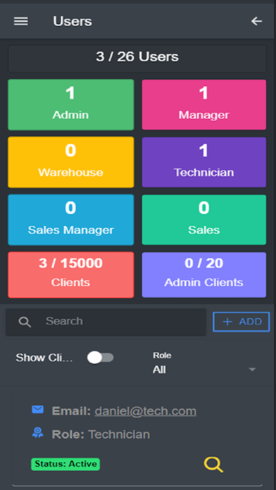 Field Tech Fitness Workflow Screenshot