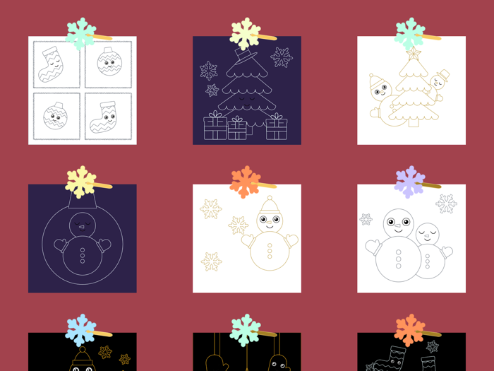 Christmas Coloring Kid Toddler