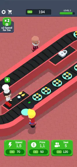 Game screenshot Idle Sushi Restaurant 3D apk