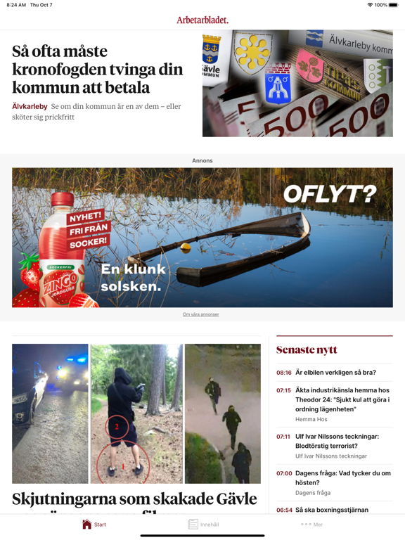 Screenshot #4 pour Arbetarbladet Nyhetsapp