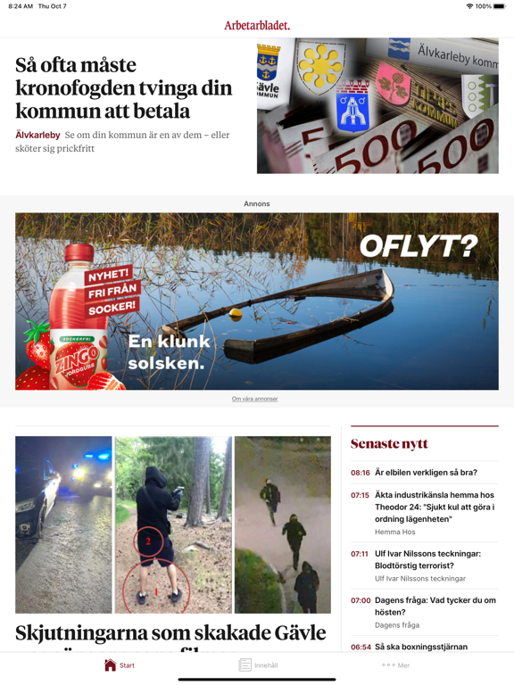 Arbetarbladet Nyhetsappのおすすめ画像1