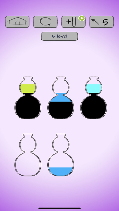 Sort Color Water puzzle game Screenshot