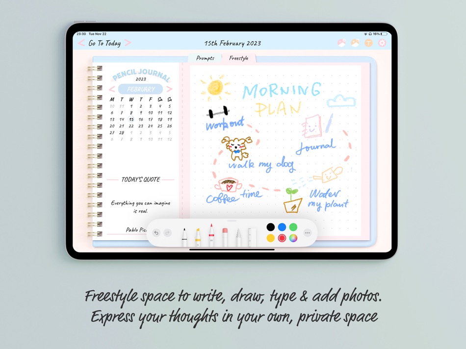 #4. Pencil Journal - Digital Diary (iOS) 由: KAPICREATES