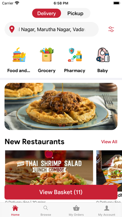 Foodmine Ordering Screenshot