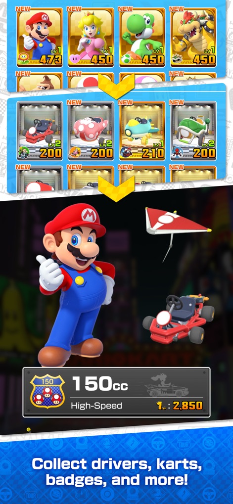 Mario Kart Tour - Extensive Collection System