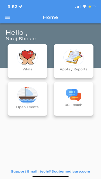 3C-HealthPassport Screenshot