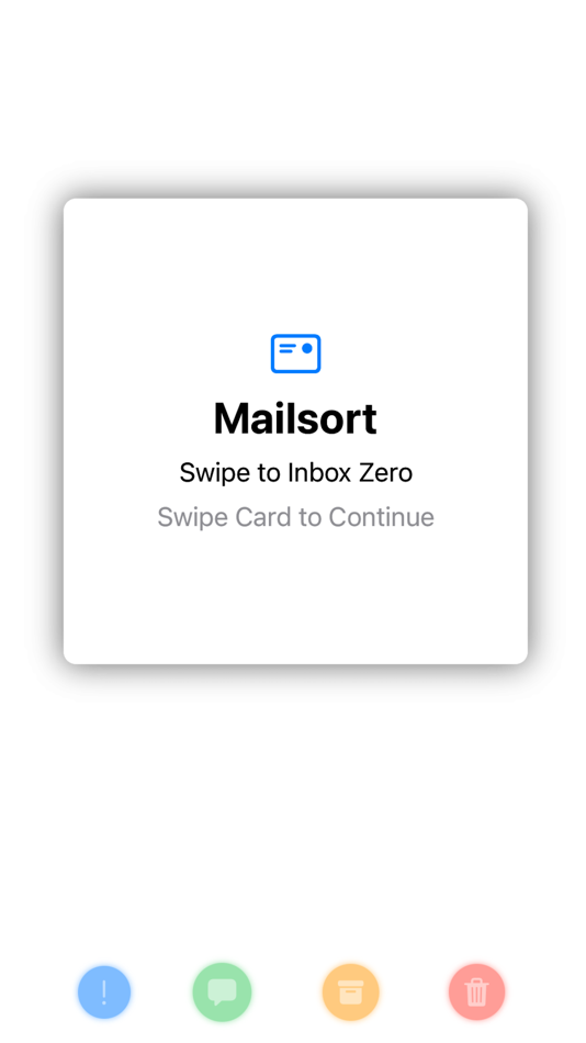 #1. Mailsort: Swipe to Sort Mail (iOS) 来自: Jordan Troutman