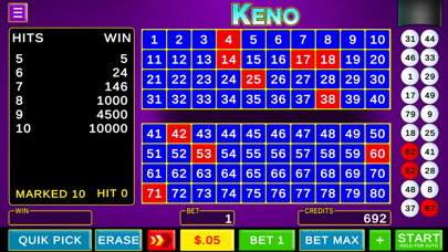 Keno Casino Games Classicのおすすめ画像3
