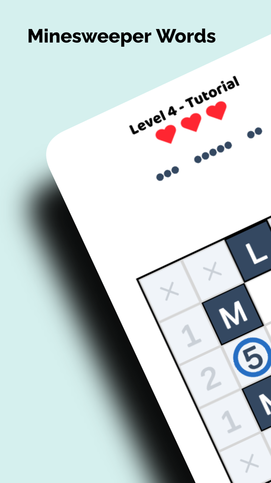 #1. Minesweeper Words -CrossPuzzle (iOS) By: Antonis Panoris