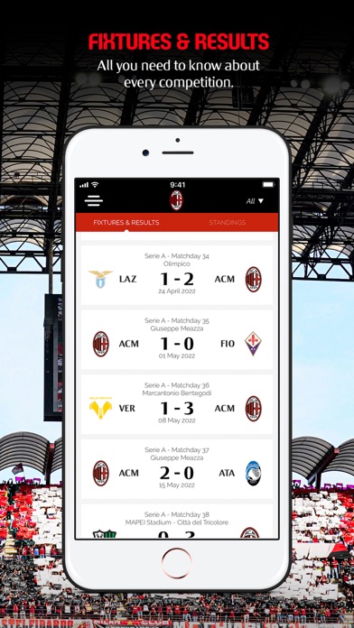 AC Milan Official App Screenshot