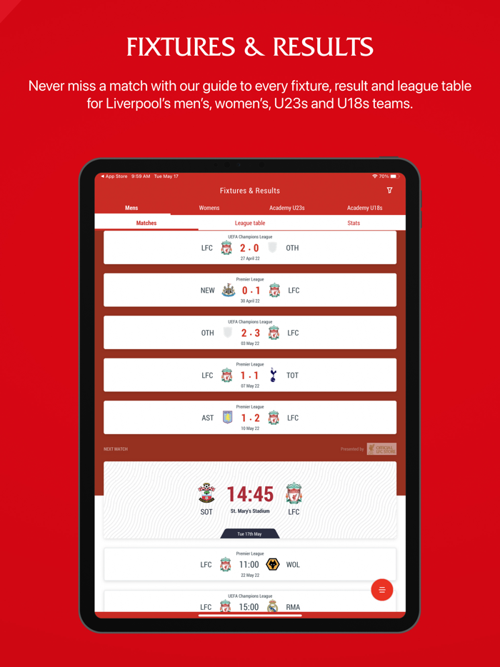 The Official Liverpool FC App