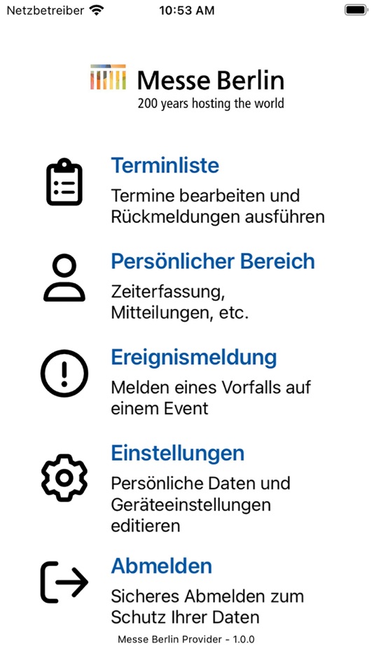#2. Messe Berlin Provider (iOS) 由: affinis solutions GmbH