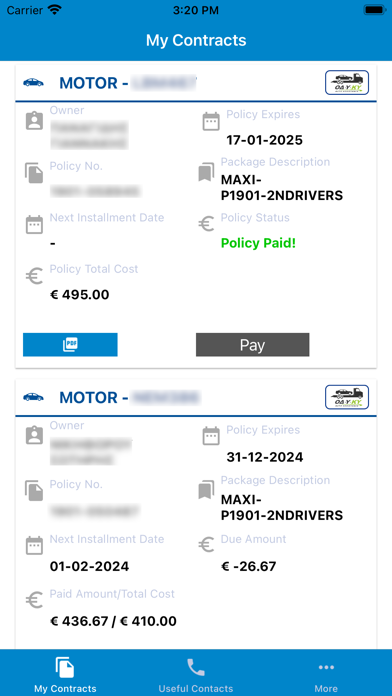Ypera Insurance Screenshot