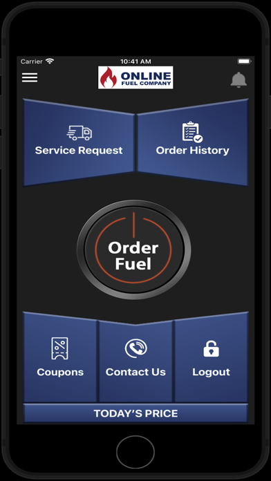 Online Fuel Company Screenshot