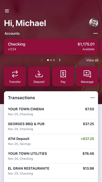 Grandview Bank Screenshot
