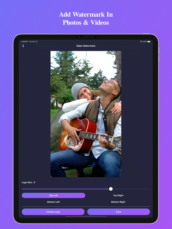 Add Watermark Photos and Videos