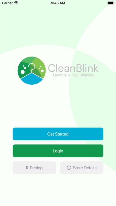 CleanBlink Laundry Services Screenshot