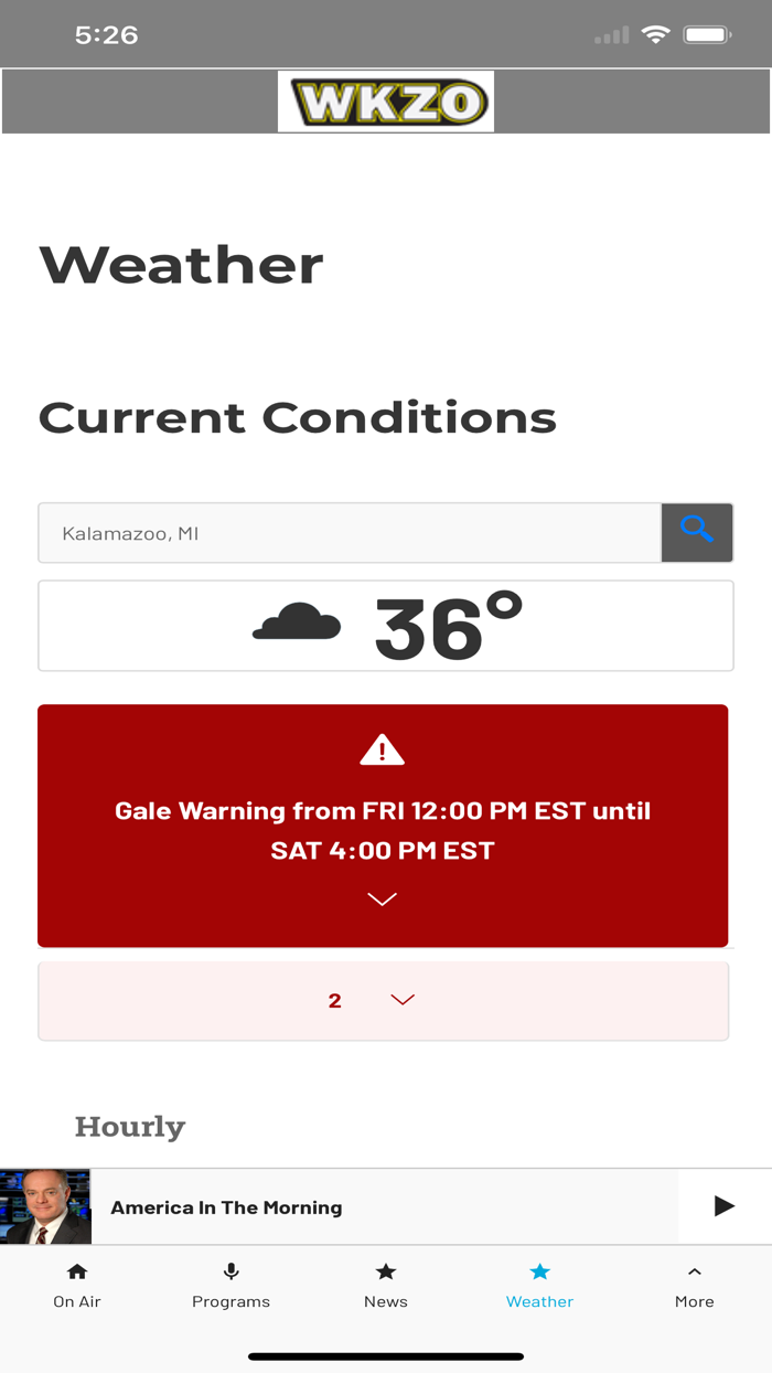 AM 590 and 106.9 WKZO