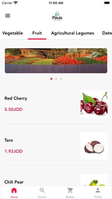 Panda for Fruits & Vegetables Screenshot