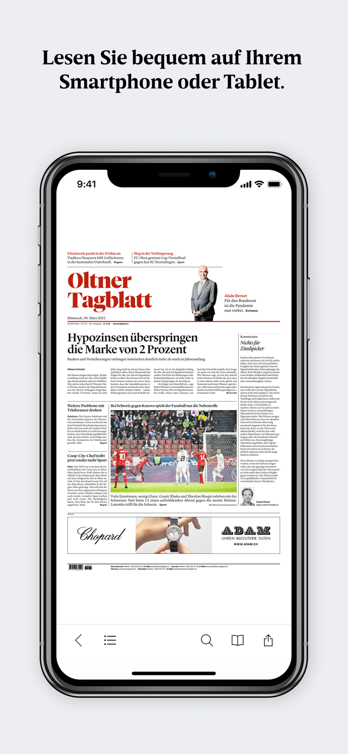 Oltner Tagblatt E-Paper