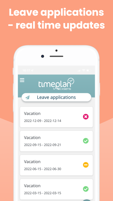 Timeplan – Schema & tid Screenshot