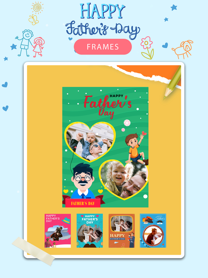 Happy Fathers day photo frame