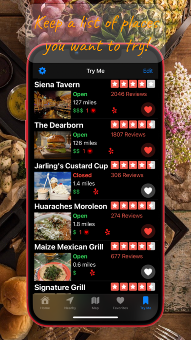 Nearby Food Screenshot