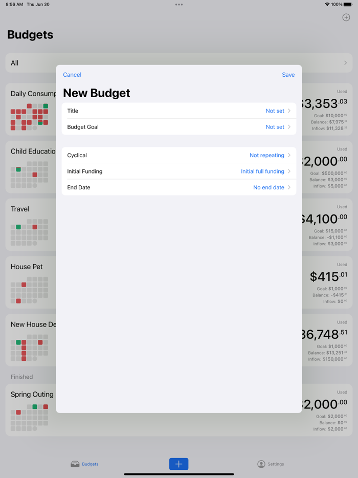 Money Goes Budget Tracker