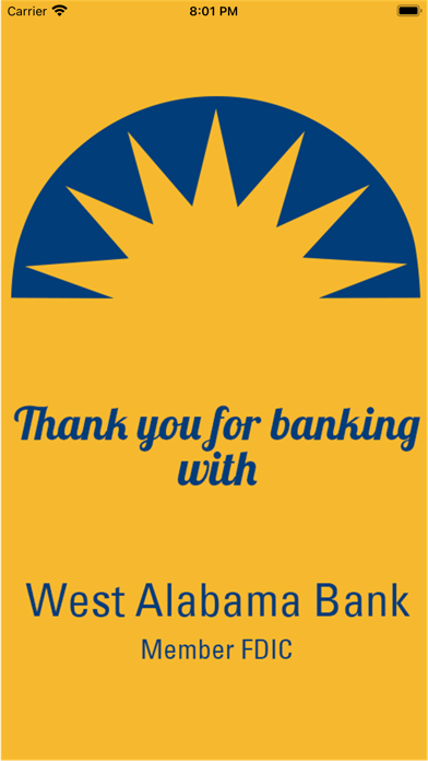 WEST ALABAMA BANK MOBILE Screenshot