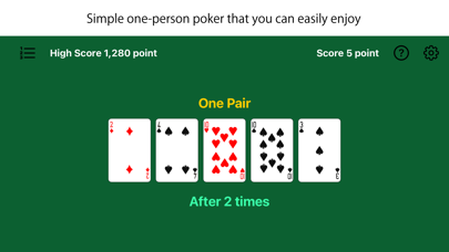 Simple Poker (Double up with) Screenshot