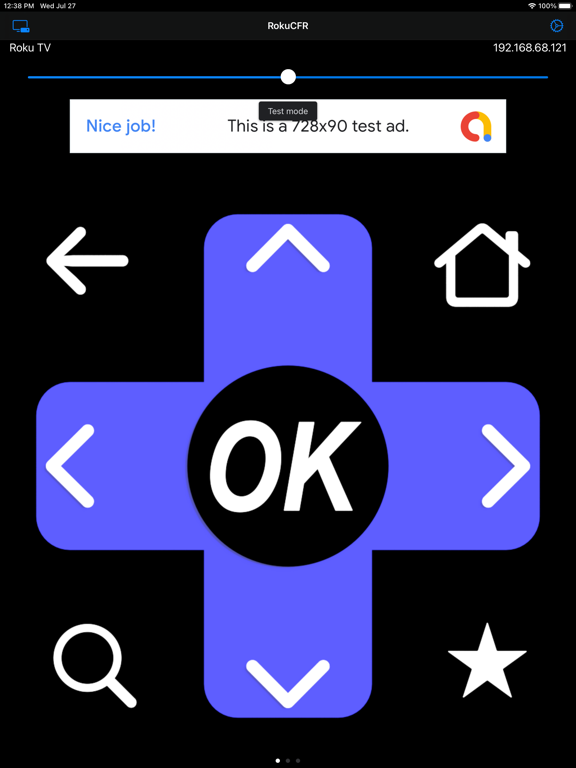 RokuCFR iPad screenshot 1 - Entertainment app