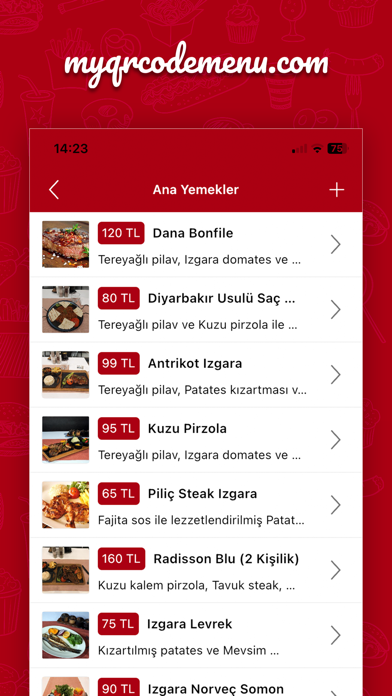 MyQrCodeMenu Business Screenshot