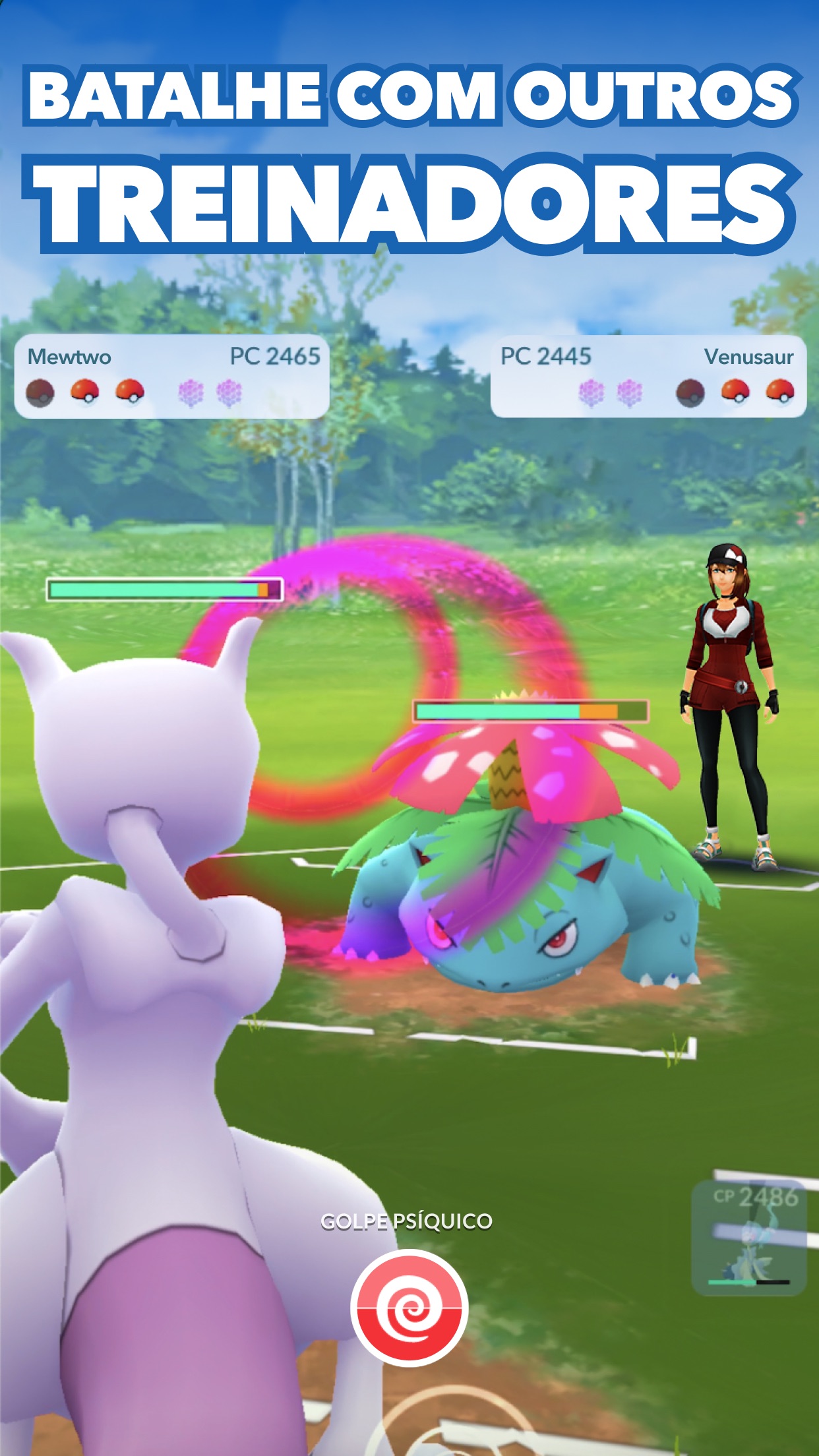 Screenshot do app Pokémon GO