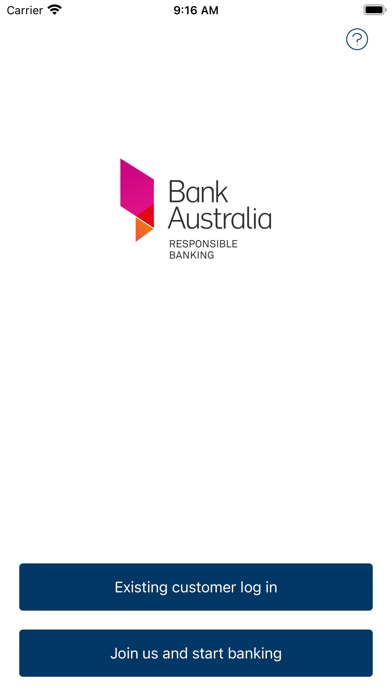 Bank Australia App Screenshot