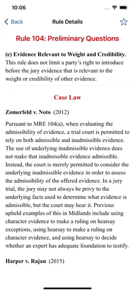 Game screenshot Mock Trial Rules of Evidence apk