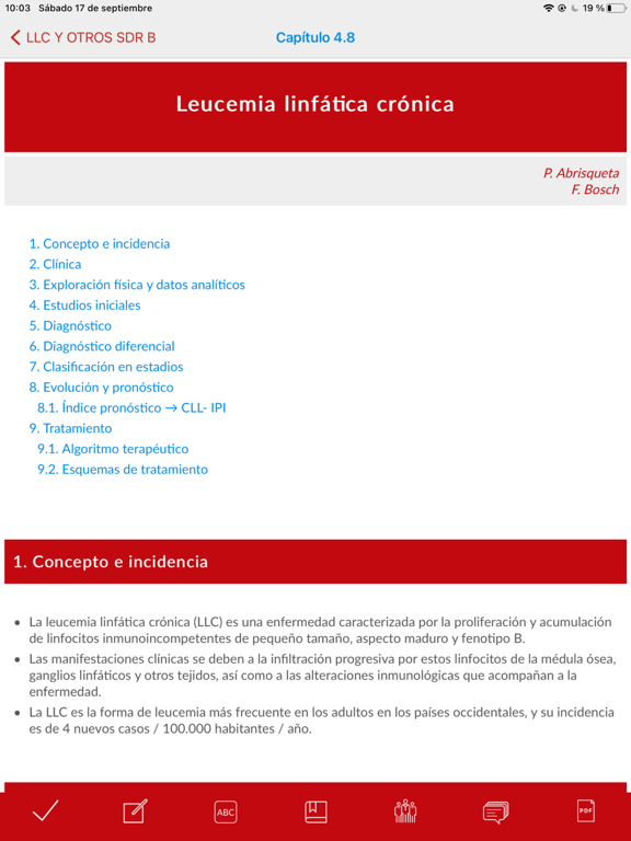 Manual de Hematología 2022 iPad screenshot 4 - Medical app