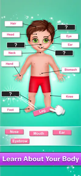 Game screenshot Human Body Parts Kids Learning mod apk