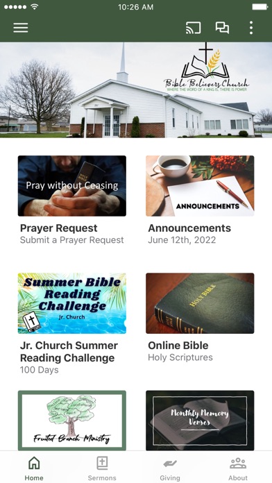 Bible Believers Church Screenshot