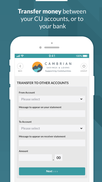 Cambrian Credit Union Screenshot