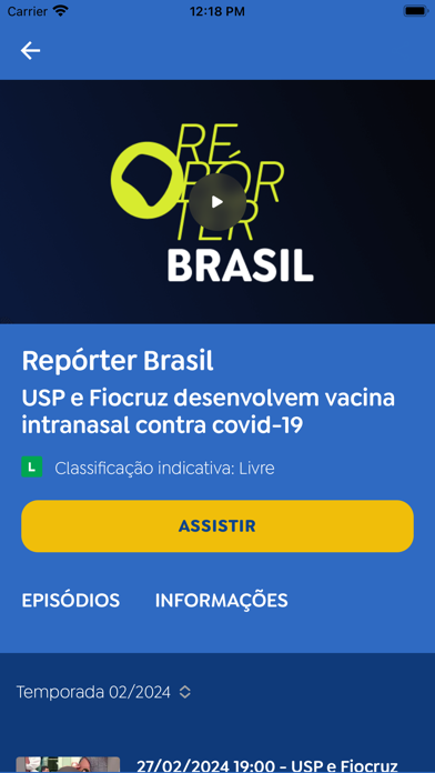 TV Brasil Internacional Screenshot