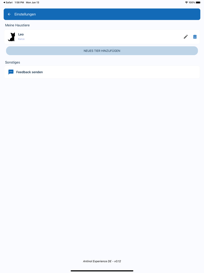 Antinol Pet Experience DE