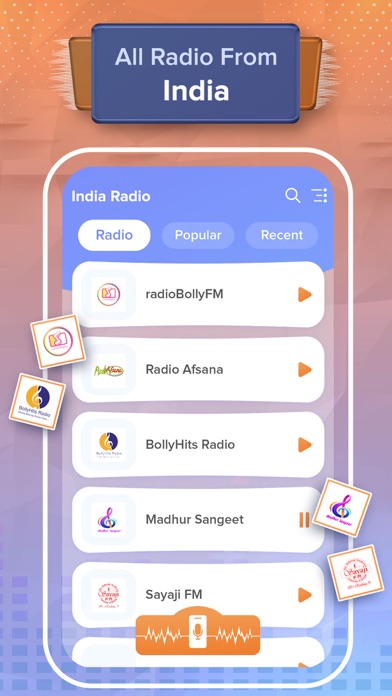 Screenshot #1 pour Live India Radio Stations FM