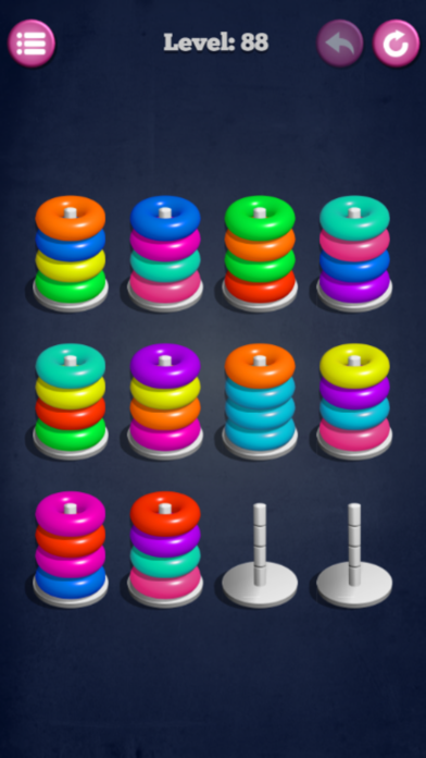 Color Hoop Stack : match ring Screenshot