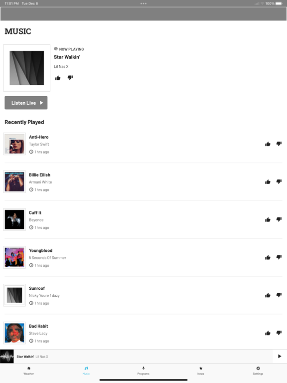 App screenshot