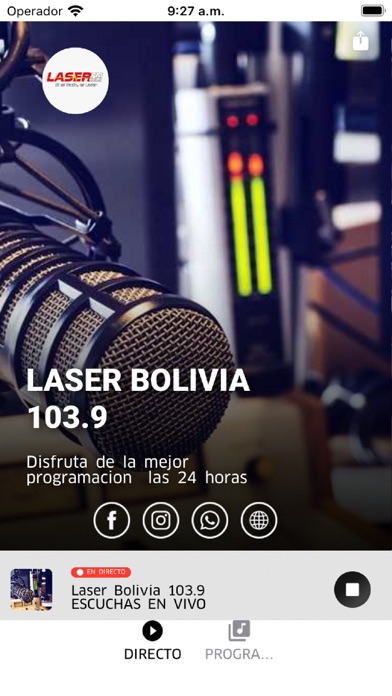Laser Bolivia 103.9 Screenshot